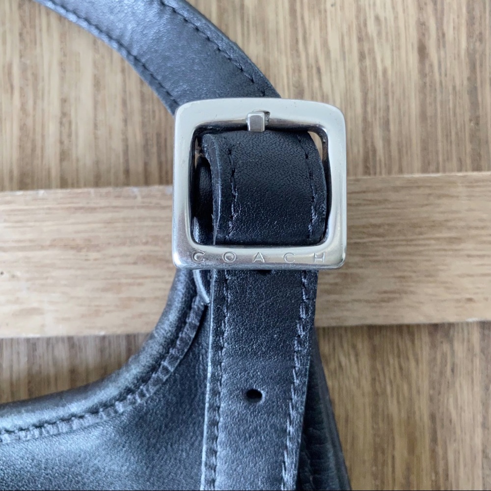 Coach |  Black Leather Cross Body Bag - Picture 7 of 9